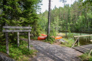 Kurkilahden sillan kupeessa. Kuva: Upe Nykänen/retkeilyKS