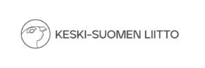 Keski-Suomen liiton logo, logossa linkki organisaation verkkosivuille.