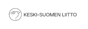Keski-Suomen liiton logo, logossa linkki organisaation verkkosivuille