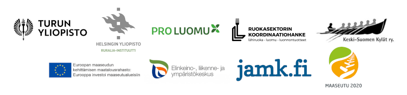 Aitoja makuja ja aitoa yhteistyötä -seminaari 11.12.2018 / logot
