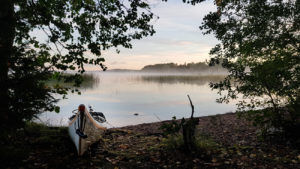Kirkkoniemen aamu-usvainen maisema. Kuva: Terhi Jaakkola/retkeilyKS