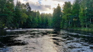 Virtaavaa vettä riittää Konnevesi-Laukaa -melontareitillä. Kuva: Terhi Jaakkola/retkeilyKS