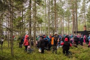 Luonnon päivän kuorolaulutapahtuma Kotajärvellä, Pyhä-Häkki. Kuva: Elina Lamminaho/retkeilyKS