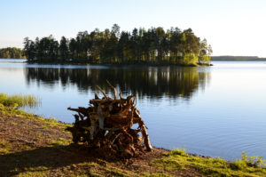 Kokon alku Ison Koirajärven rannalla Koirasalmessa. Kuva: Upe Nykänen/retkeilyKS
