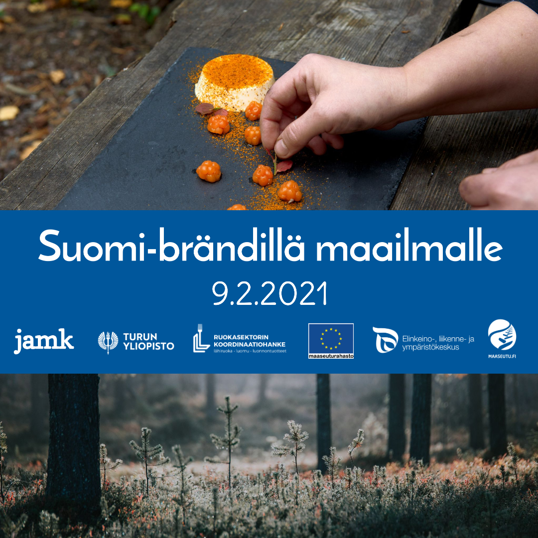 Suomi- brändillä maailmalle -webinaari 9.2.2021