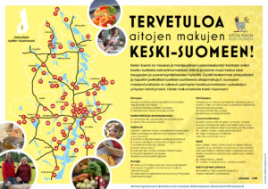 Keski-Suomen ruokakartta -esite, osa 1